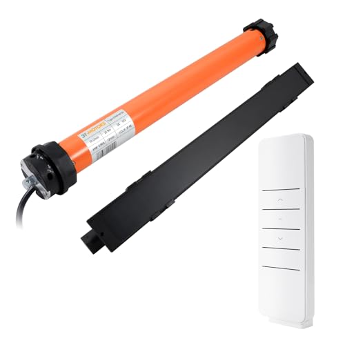 3T-MOTORS Funk-Rollladenmotor Set 3T45-20/12V + Solarpanel + HSZ1 (Zugkraft 20 Nm/40 kg) für 60 mm 8kant Rollladenwelle (SW60), mit mechanischen Endschaltern, Rollladenantrieb von 3T-MOTORS
