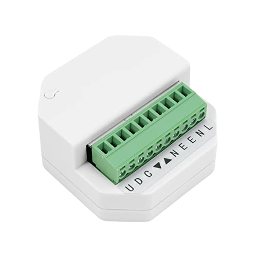 3T-MOTORS WiFi-Empfänger UPW, ermöglicht Rolladenmotor Steuerung per Funk mit Smartphone und Taster, Kompatibel mit Google Assistent, Amazon Alexa, IFTTT und SIRI, Unterputz-Einbau von 3T-MOTORS