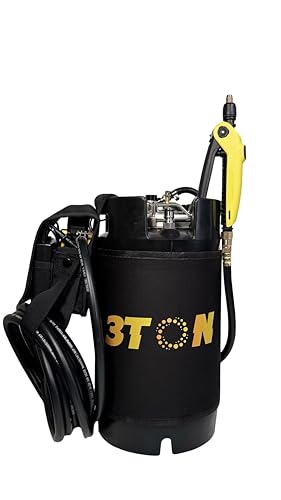 Upgraded 3TON Tank mit Airless Elektronisches Sprühsystem, PPF Tanksprüher, Edelstahlfass Lackschutzfolienwerkzeuge, Hochdrucksprüher, TPU Fenster Tönung Wassertank (3 Gallonen) von 3Ton