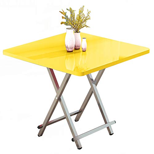 3UOOWWFA Klapptisch, Computertisch, Schreibtisch/Arbeitszimmertisch/Schreibtisch, quadratischer Esstisch, tragbarer Stehtisch, 60 x 60 x 55 cm, 9 Farben (H) von 3UOOWWFA