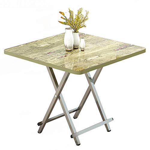 3UOOWWFA Klapptisch, Computertisch, Schreibtisch/Arbeitszimmertisch/Schreibtisch, quadratischer Esstisch, tragbarer Stehtisch, 60 x 60 x 55 cm, 9 Farben (H) von 3UOOWWFA