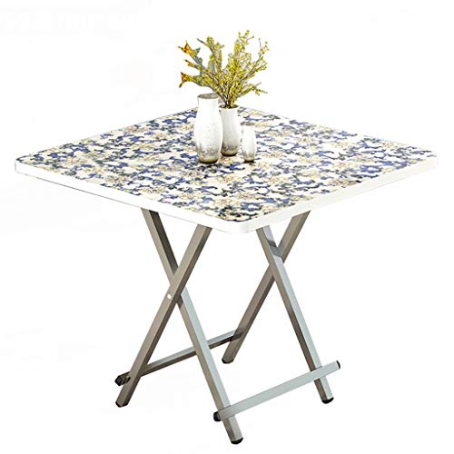 3UOOWWFA Klapptisch, Computertisch, Schreibtisch/Arbeitszimmertisch/Schreibtisch, quadratischer Esstisch, tragbarer Stehtisch, 60 x 60 x 55 cm, 9 Farben (H) von 3UOOWWFA