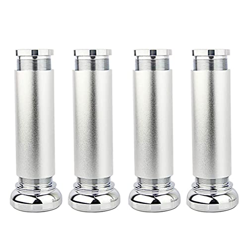 3UOOWWFA Metall-Sofa-Beine, verstellbare Sofa-Couch- und Stuhlbeine, Ersatz-Möbelbeine, 4 Stück, mit Beinbefestigungsschrauben, perfekt für Arbeitsplatten, Tische, Frühstücksbars, Schreibtische, 8 cm von 3UOOWWFA