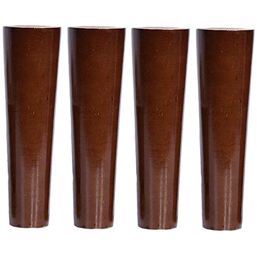 3UOOWWFA Möbelbeine, 4 x europäische Herstellung, Massivholz-Stützbeine, 12 cm, Sofa/Schrank, Ersatzbeine, gerader Kegel, 8 cm (gerader Kegel 12 cm) von 3UOOWWFA