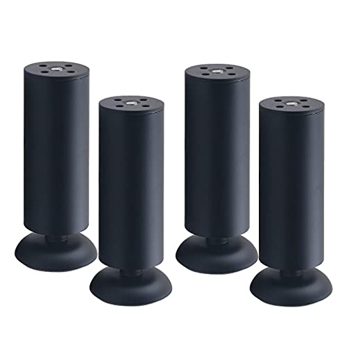 3UOOWWFA Möbelbeine aus Edelstahl, verstellbare Metallfüße, geeignet für Stuhl, Zweisitzer, Ottomane, Kommode, TV-Schrank, 8 cm (10 cm), 4 Stück von 3UOOWWFA