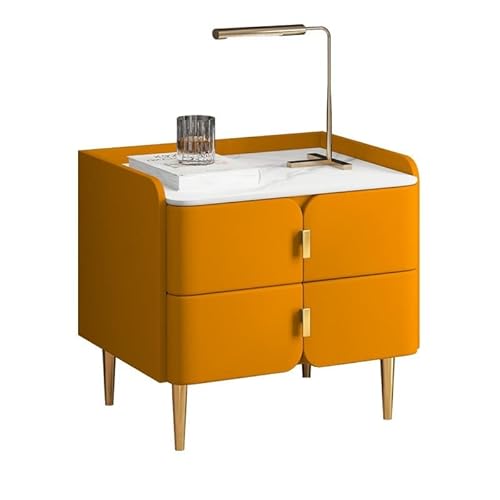 3UOOWWFA Schlafzimmer-Nachttisch, moderner Nachttisch mit Schublade, quadratisches Ende, G 40 x 40 x 47 cm, F 40 x 40 x 47 cm von 3UOOWWFA