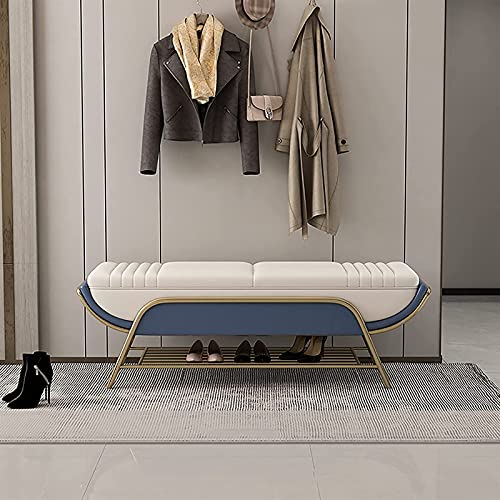 3UOOWWFA Schuhbank Modern Schuhwickelhocker Schlafzimmer Bettende Hocker Schuhregal für Eingangsbereich Flur Wohnzimmer Korridor (G) (C) von 3UOOWWFA