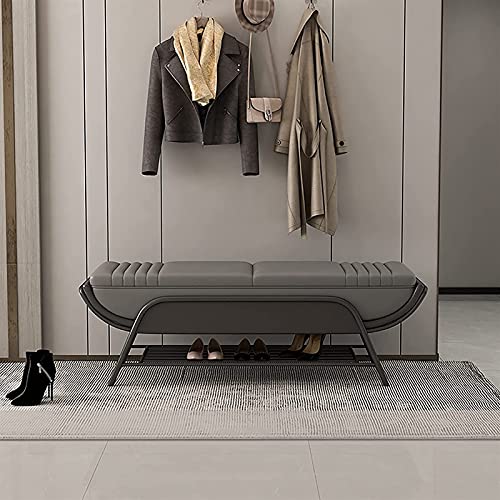 3UOOWWFA Schuhbank Modern Schuhwickelhocker Schlafzimmer Bettende Hocker Schuhregal für Eingangsbereich Flur Wohnzimmer Korridor (G) (F) von 3UOOWWFA