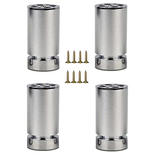 3UOOWWFA Sofabeine, 4 Tischbeine, Metall-Möbelbeine, verstellbare Beine, für Kommode, Couchtisch, mit rutschfester Matte, Tragfähigkeit 300 kg/23 cm (8 cm) von 3UOOWWFA