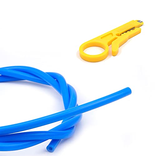3Wthings (1m) 3D Drucker PTFE Schlauch/Tube/Bowden für 1.75 mm Filament inkl. Schlauchschneider (Blau) von 3Wthings