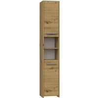 Moderner Badezimmerschrank in 5 Farben - vielseitig und einfach Montage. Farbe: Handwerkereiche, Badezimmer Regal, Bad Möbel, Badschrank, Badezimmer von 3XE LIVING