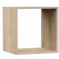 3xe Living - Regaleinsatz für Bücherregal, Bücherschrank, Würfelregal, Standregal in Sonoma Eiche (B:34,5cm x H:34,5cm x T:29,5cm) - Sonoma Eiche von 3XE LIVING