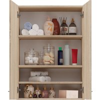 Waschmaschine Regal Bagnoli m: h: 90 cm, b: 64 cm, t: 30 cm, Badezimmer Möbel, Schrank für die Waschmaschine Hochschrank, Bad Möbel, Badschrank, von 3XE LIVING