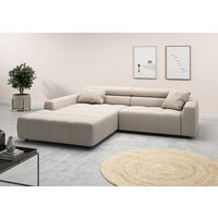 3C Candy Ecksofa "Denver auch mit Cord- und Easy care-Bezug, Kopfteilverstellung L-Form" von 3c Candy