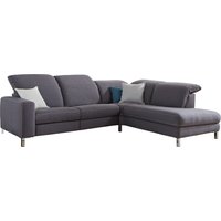 3C Candy Ecksofa "Homely bequem und komfortabel, mit verstellbaren Kopfteilen, L-Form", modern und zeitlose Polsterecke, wahlweise mit Relaxfunktion von 3c Candy