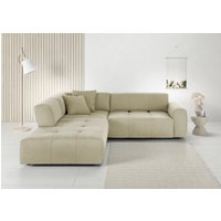 3C Candy Ecksofa "Yoshy Komfortsofa, bequem und modern, hochwertige Verarbeitungsdetails", Zwei verschiedene Sitztiefen durch verstellbare Rückenlehne, L-Form von 3c Candy
