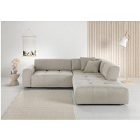 3C Candy Ecksofa "Yoshy Komfortsofa, bequem und modern, hochwertige Verarbeitungsdetails", Zwei verschiedene Sitztiefen durch verstellbare Rückenlehne, L-Form von 3c Candy