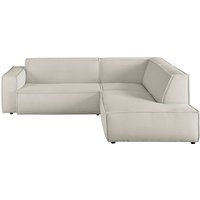 3C Candy Ecksofa "Matteo in elegant, kubischer Formensprache, bequem, L-Form", mit auffälliger Kedernaht, Cord-Bezug, Lounge-Charakter von 3c Candy
