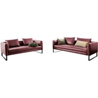 3C Candy Sofa "Avola bequem und elegantes Leder-Sofaset, tolle Verarbeitungsdetails", Garnitur: Sofaset bestehend aus 2,5-Sitzer und 3-Sitzer von 3c Candy