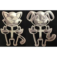 Mittelfinger Ausstecher Set/Hund Mit Mittelfinger/Katze Schnippt Und Katze/Erwachsener Humor/Ausstechförmchen/Fundant/Geschenk Für Sie von 3dGeekWares