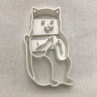 Mittelfinger Katze Ausstechform/Erwachsener Humor/Ostern/Ausstechform/Ausstechform/Backen/Fondant/Geschenk Für Sie/Kekse/Reif/Lustige Ausstechform Mittelfinger Katze Ausstechform/Erwachsener Humor/Ostern/Ausstechform/Ausstechform/Backen/Fondant/Geschenk Für Sie/Kekse/Reif/Lustige Ausstechform von 3dGeekWares