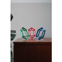 3D Gedruckter Legend Of Zelda Keks Ausstecher Rubine in 3 Verschiedenen Farben Rot, Blau Und Grün. Zum Aussuchen 3D Gedruckter Legend Of Zelda Keks Ausstecher Rubine in 3 Verschiedenen Farben Rot, Blau Und Grün. Zum Aussuchen von 3dPrintsbyMS