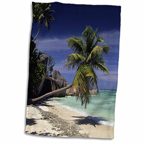 3D Rose ANSE Sourse DArgent Beach La Digue Seychelles. TWL_206156_1 Handtuch, 38,1 x 55,9 cm von 3dRose