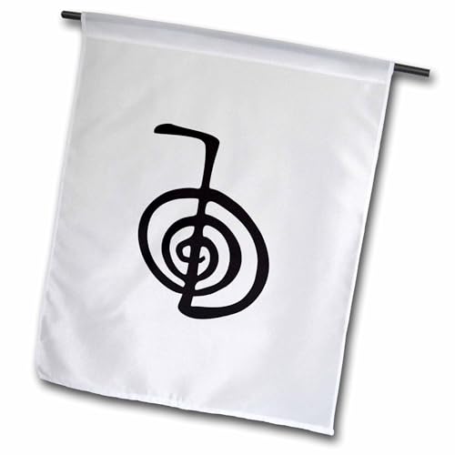 3dRose FL_154526_1 Reiki Power Symbol Cho Ku Rei Choku Rei zum Schutz der Reinigung von Energie oder zur Stärkung der heilenden Gartenflagge, 30,5 x 45,7 cm von 3dRose