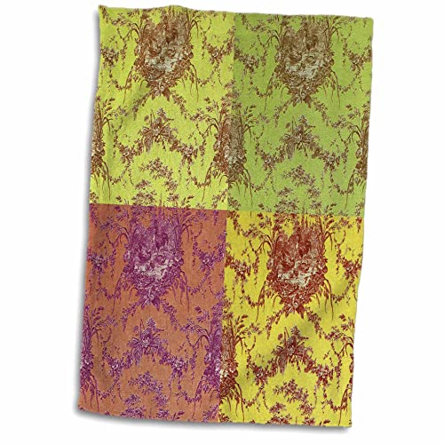 3dRose Handtuch, Motiv: Französischer Hahn, Mehrfarbig, 38 x 56 cm von 3dRose