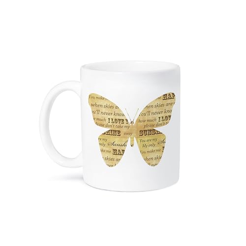 3dRose Keramiktasse mit Aufschrift You are my sunshine, 325 ml, Weiß 3dRose Keramiktasse mit Aufschrift You are my sunshine, 325 ml, Weiß von 3dRose