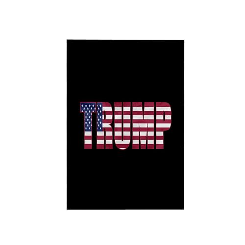 3dRose USA American Patriotic Typography Donald Trump Black Handtuch, weiß, 15" x 22" von 3dRose