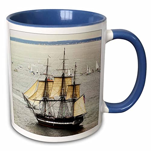 3dRose USS Constitution-Two Ton Blau Tasse, Keramik, Mehrfarbig, 10,2 x 7,62 x 9,52 cm von 3dRose