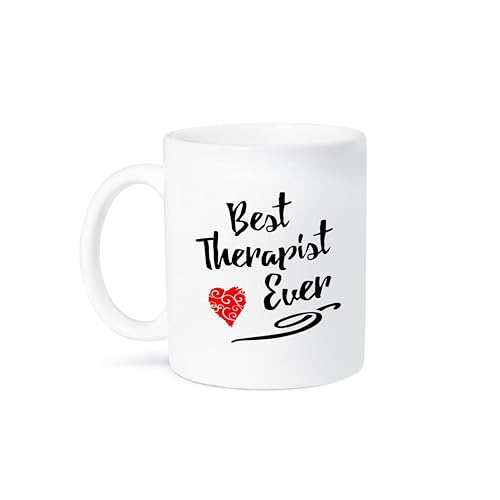 3dRose mug_241097_2 Words Best Therapist Ever With Red Heart Becher, weiß 3dRose mug_241097_2 Words Best Therapist Ever With Red Heart Becher, weiß von 3dRose