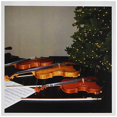 3drose Geigen und Weihnachtsbaum – Grußkarten, 6 von Foto, Set 12 (GC 23651 _ 2) von 3dRose