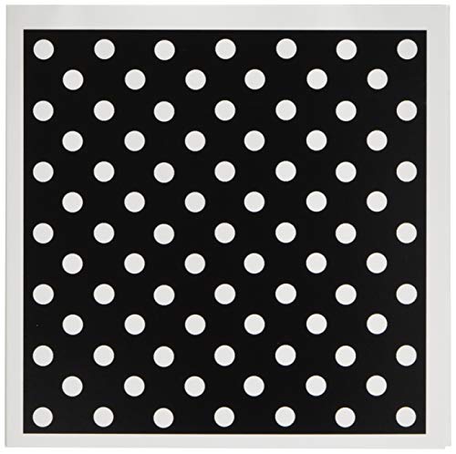 3drose schwarz und weiß Polka Dot Print – Karten, 6 von Foto, Set 12 (GC 20402 _ 2) von 3dRose
