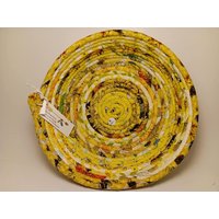 Seil Stoffschüssel - Coiled Rope Korb Wäscheleine Rag Faser von 3dogsdesignstudio