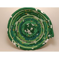 Seil Stoffschüssel - Coiled Rope Korb Wäscheleine Rag Faser von 3dogsdesignstudio