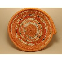 Seil Stoffschüssel - Coiled Rope Korb Wäscheleine Rag Faser von 3dogsdesignstudio