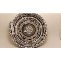 Seil Stoffschüssel - Coiled Rope Korb Wäscheleine Rag Faser von 3dogsdesignstudio