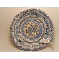 Seil Stoffschüssel - Coiled Rope Korb Wäscheleine Rag Faser von 3dogsdesignstudio
