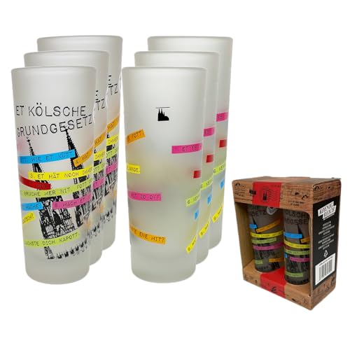 3forCologne Schnapsgläser 6,5cl | 6er Set | Shotgläser im Köln Design | Souvenier und Geschenk | Spülmaschinenfest | MADE IN GERMANY, Größe:KGG bunt 3forCologne Schnapsgläser 6,5cl | 6er Set | Shotgläser im Köln Design | Souvenier und Geschenk | Spülmaschinenfest | MADE IN GERMANY, Größe:KGG bunt von 3forCologne