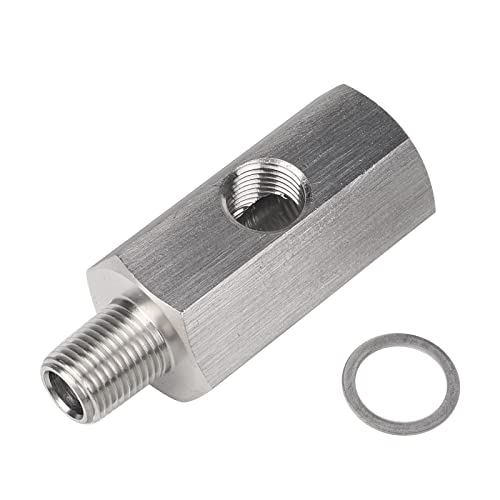Adapter Tee – 1/8 Zoll BSPT Öldrucksensor Tee Dichtung auf NPT Adapter Turbo Zuleitung Messgerät von 3mirrors