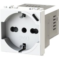 4 Box - 4Box P40 zweipolige und Schuko-Steckdose mit usb 3.0A Vimar Plana 4B.V14.P40.USB von 4 BOX