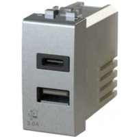 4box usb steckdose mit stecker typ c und typ a 3.0a fÜr bticino livingligh tech 4b.nt.usb.30 von 4 BOX