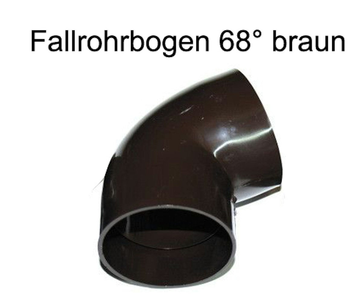 Fallrohrbogen 68° DN 60 braun (1 Stück) von 4 Home and Garden