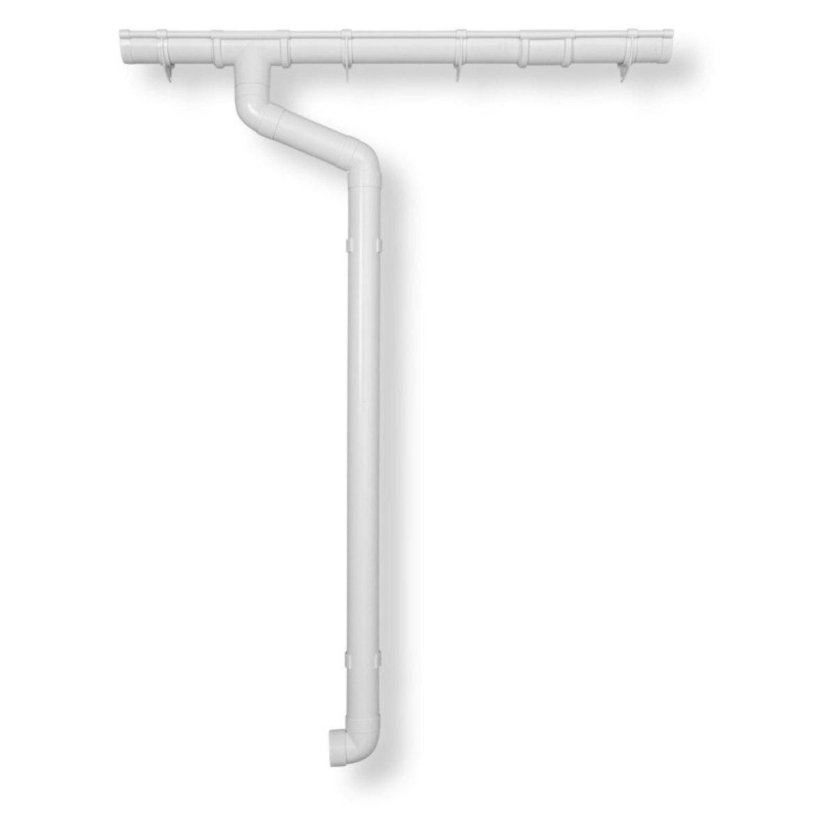 Kunststoff Dachrinnenset für Weka Terrassenüberdachung 672 Gr. 5 ( 376 x 648 cm), weiß Set 404 Ax von 4 Home and Garden