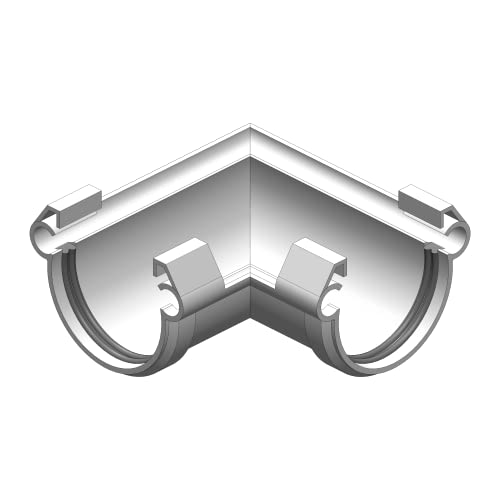 4Home&Garden | Eckverbinder Universal Außenecke Innenecke 90° | Kunststoff PVC Farbe Weiß | Dachrinnensystem 60 mm Typ250 Fallrohr DN 60 4Home&Garden | Eckverbinder Universal Außenecke Innenecke 90° | Kunststoff PVC Farbe Weiß | Dachrinnensystem 60 mm Typ250 Fallrohr DN 60 von 4 Home & Garden