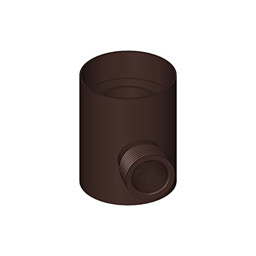4Home&Garden | Einzelteile Dachrinnensystem RG 100 Typ 300 Fallrohr DN 60 | Kunststoff PVC Braun | Verbinder Stutzen Rinnenhalter (22 Regensammler) von 4 Home & Garden