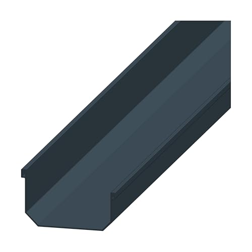 4Home&Garden | Einzelteile Dachrinnensystem RG 95 Typ 275 Fallrohr DN 60 | Kunststoff PVC Anthrazit | Verbinder Stutzen Rinnenhalter (Dachrinne 100cm) von 4 Home & Garden