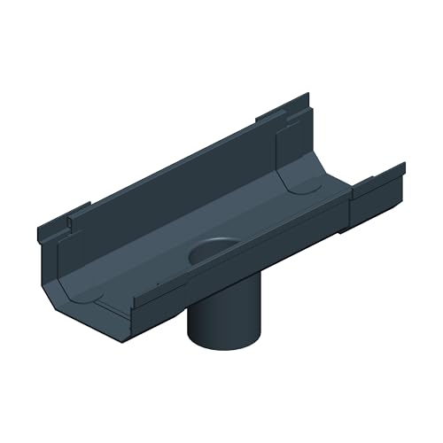 4Home&Garden | Einzelteile Dachrinnensystem RG 95 Typ 275 Fallrohr DN 60 | Kunststoff PVC Anthrazit | Verbinder Stutzen Rinnenhalter (Rinnenstutzen) von 4 Home & Garden